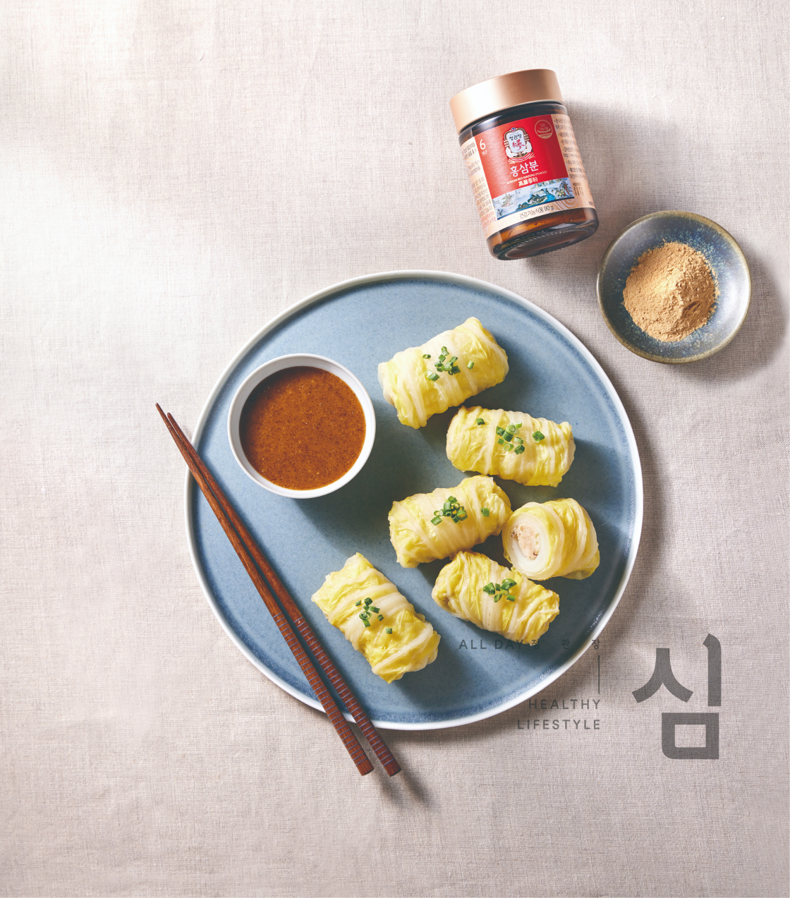 RED GINSENG CHICKEN CABBAGE ROLL
